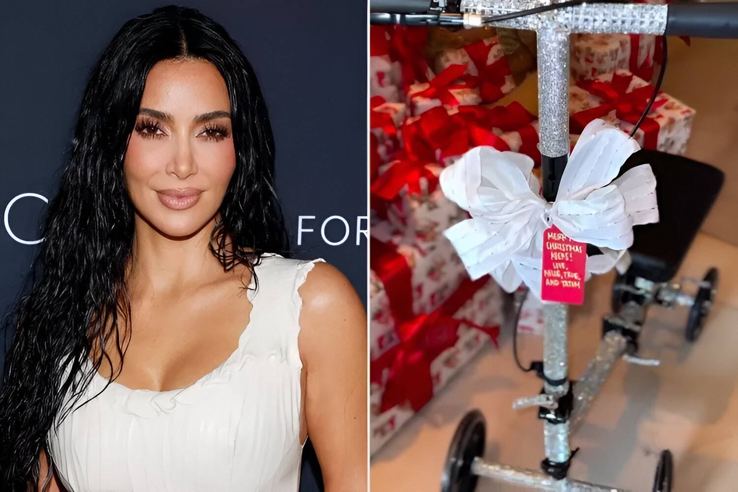Kim Kardashian Gets Blinged-Out Scooter for Christmas from Sister Khloé Kardashian After Foot Injury: 'So Cute'