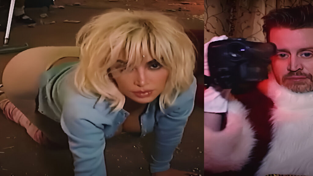 Kim K Crawls the Floor in "Santa Baby" Video f/ Macaulay Culkin